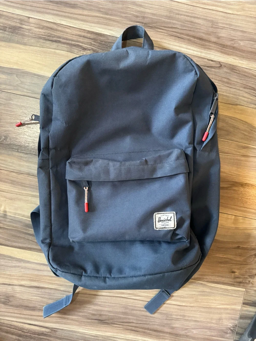 Herschel Supply Company Navy Backpack with Red Zipper Pulls